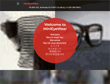 Tablet Screenshot of minieyewear.com
